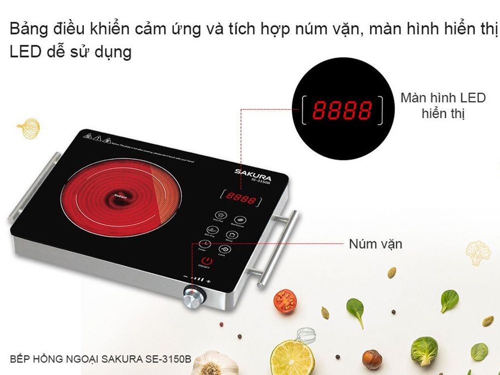 Bếp hồng ngoại đơn Sakura SE-3150B