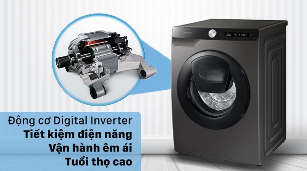 Máy Giặt Samsung Inverter 8.5 kg WW85T554DAX/SV