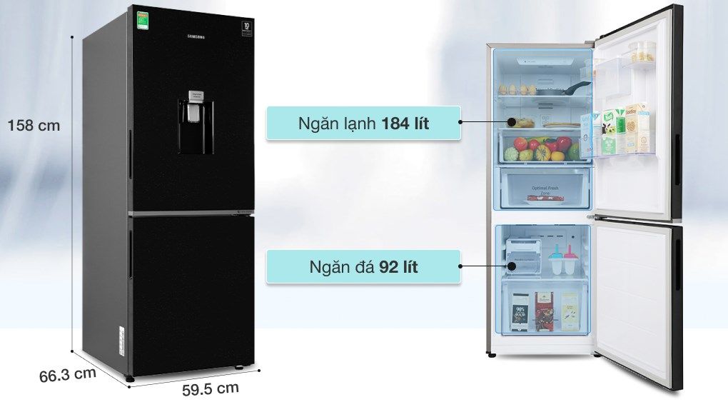 Tủ lạnh Samsung Inverter 276 lít RB27N4170BU/SV (2 cánh)