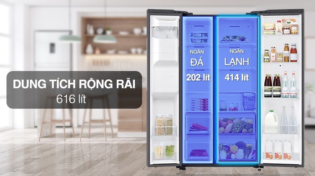 Tủ lạnh Family Hub Samsung Inverter 616 lít RS64T5F01B4/SV