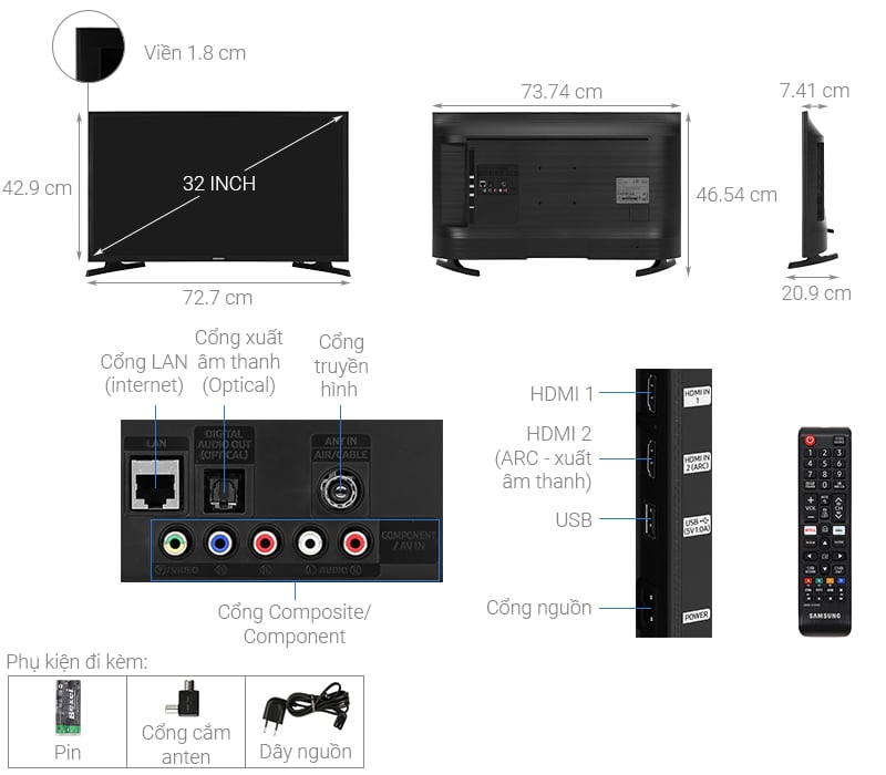 Smart Tivi Samsung 32 inch UA32T4300