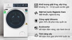 Máy Giặt Sấy Electrolux Inverter 9 kg EWW9024P5WB