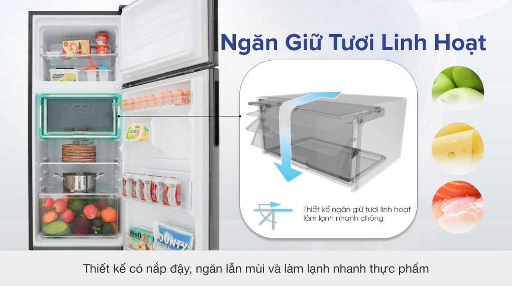 Tủ lạnh Sharp Inverter 182 lít SJ-X201E-DS (2 cánh)