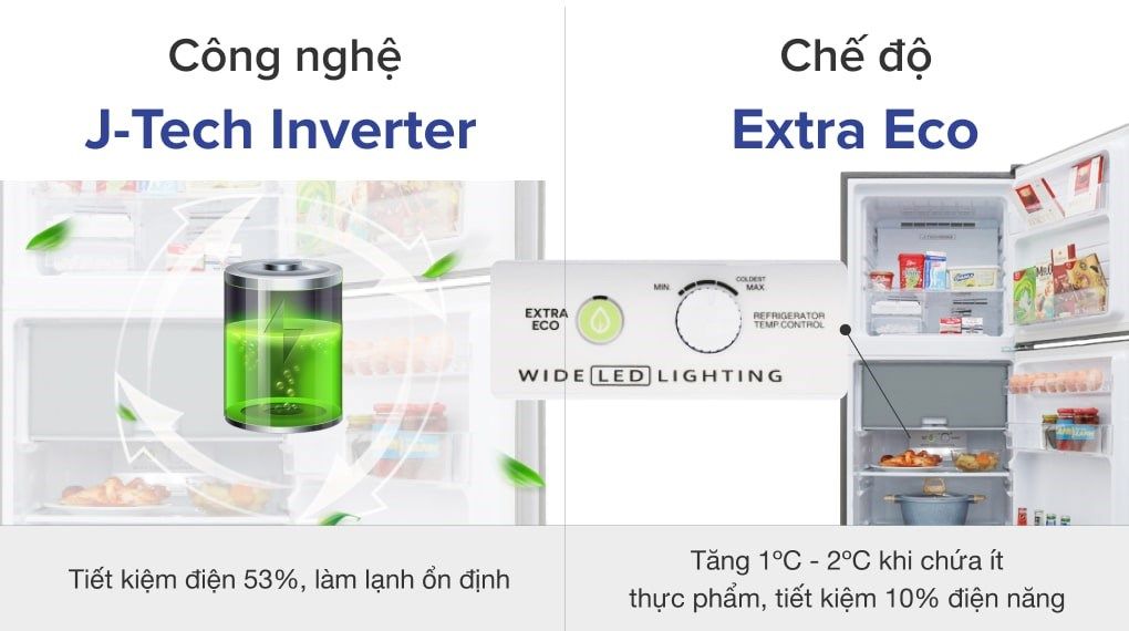 Tủ lạnh Sharp Inverter 287 lít SJ-X316E-DS (2 cánh)