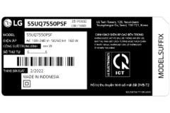 Smart Tivi LG UHD 4K 55 inch 55UQ7550PSF [ 55UQ7550 ] - Chính Hãng