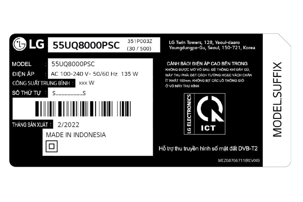 Smart Tivi LG UHD 4K 55 inch 55UQ8000PSC [ 55UQ8000 ] - Chính Hãng
