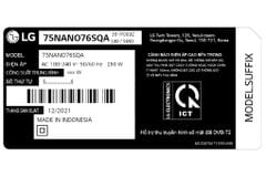 Smart Tivi LG NanoCell 4K 75 inch 75NANO76SQA [ 75NANO76 ] - Chính Hãng