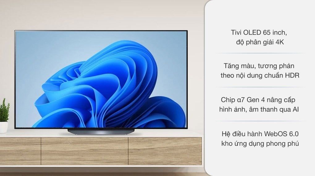 Smart Tivi LG OLED 4K 65 inch OLED65B1PTA [ 65B1PTA ] - Chính Hãng