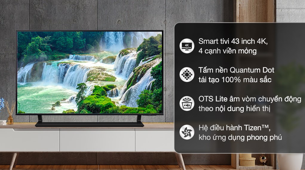 Smart Tivi Samsung 43 inch QLED 4K Q60B (QA43Q60B) | Model 2022