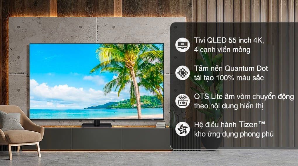 Smart Tivi Samsung QLED 4K 55 inch QA55Q70B [ 55Q70B ] - Chính Hãng