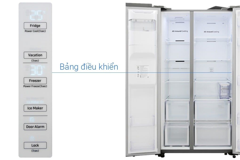 Tủ lạnh Samsung Inverter 617 lít RS64R5101SL/SV (2 Cánh)