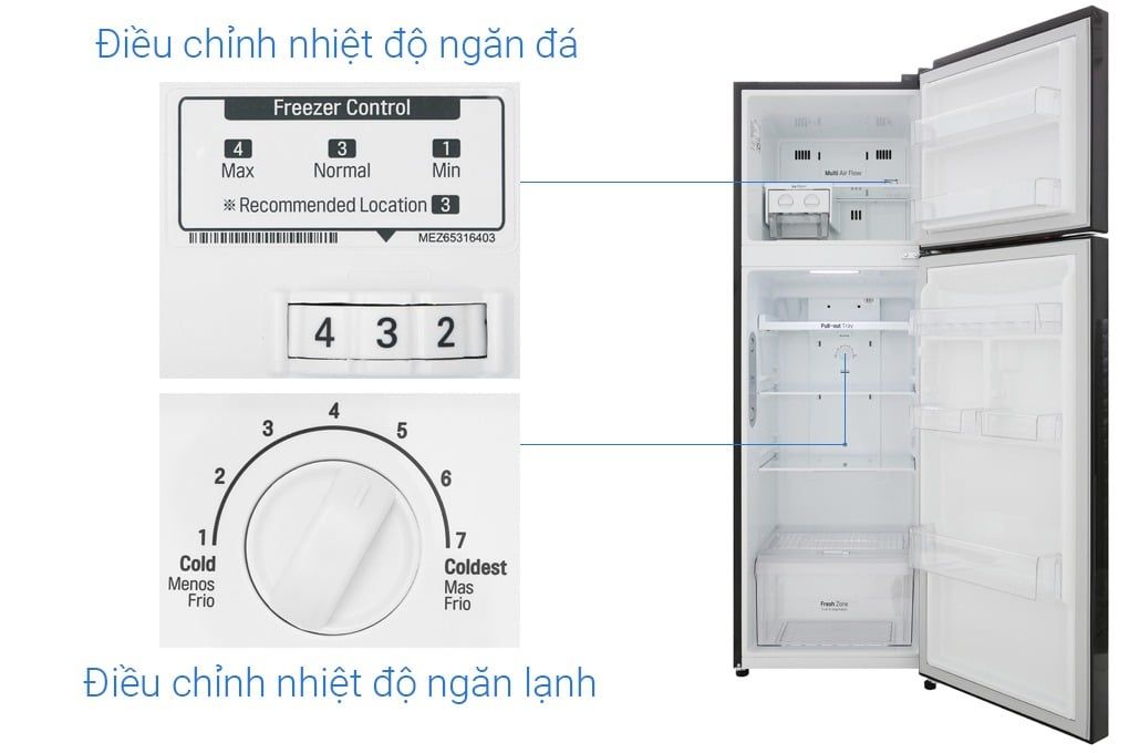 Tủ lạnh LG Inverter 255 lít GN-M255BL (2 Cánh)