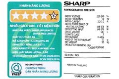 Tủ lạnh Sharp Inverter 560 lít SJ-XP620PG-BK (2 cánh)