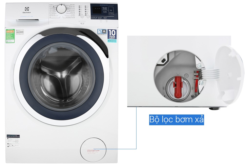 Mua máy giặt Electrolux Inverter 9 kg EWF9024BDWA - giá rẻ nhất
