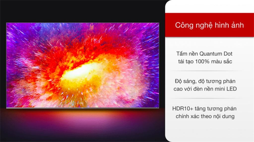 Android Tivi Mini QLED TCL 4K 65 inch 65X10