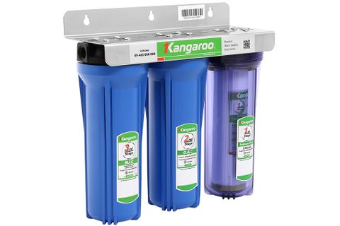 Thiết bị lọc nước RO 3 lõi lọc thô 10 inch Kangaroo KG01G3