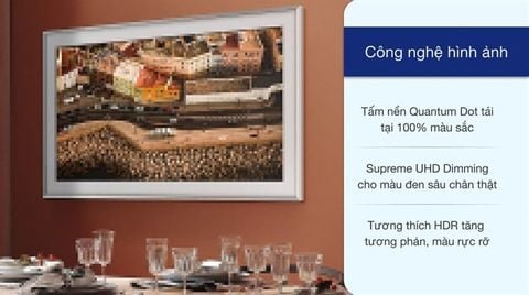 Smart Tivi Samsung Khung Tranh The Frame QLED 4K 55 inch QA55LS03A [ 55LS03A ] - Chính Hãng