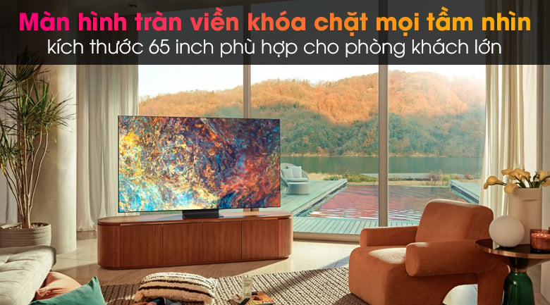 Tivi Neo QLED 8K Samsung QA65QN900A - Thiết kế Infinity One đẹp tối giản, màn hình tràn viền 65 inch