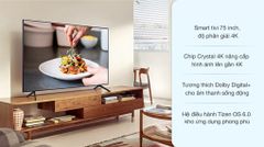 Smart Tivi Samsung UHD 4K 75 inch UA75AU7700 [ 75AU7700 ] - Chính Hãng