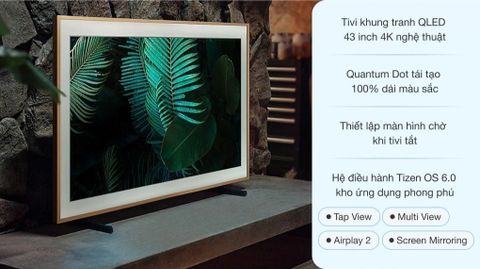 Smart Tivi Samsung Khung Tranh The Frame QLED 4K 43 inch QA43LS03A [ 43LS03A ] - Chính Hãng