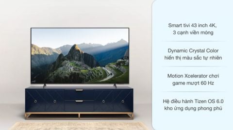 Smart Tivi Samsung Crystal UHD 4K 43 inch UA43AU8100 [ 43AU8100 ] - Chính Hãng