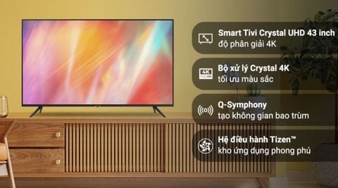 Smart Tivi Samsung Crystal UHD 4K 43 inch UA43AU7002 [ 43AU7002 ] - Chính Hãng