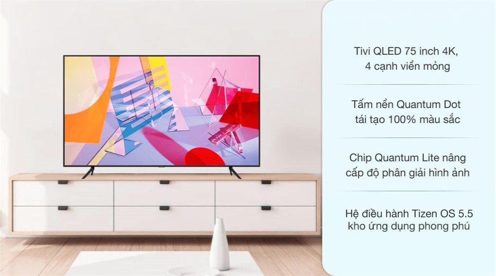 Smart Tivi Samsung QLED 4K 75 inch QA75Q60A [ 75Q60A ] - Chính Hãng