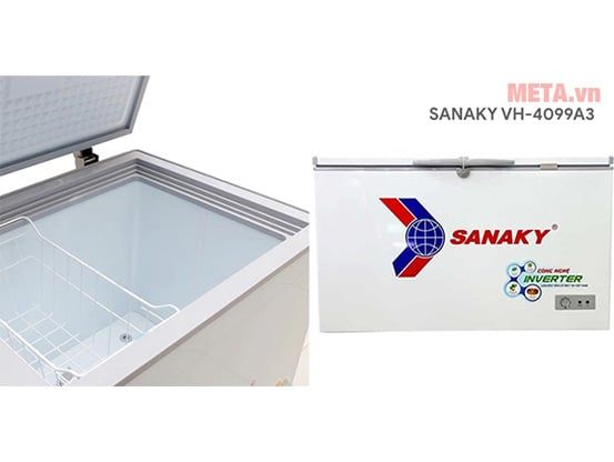 Tủ đông 1 ngăn 2 cánh Inverter Sanaky VH-4099A3 305 lít