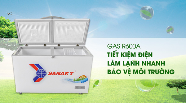 Tủ đông 1 ngăn 2 cánh mở Sanaky VH 4099A1