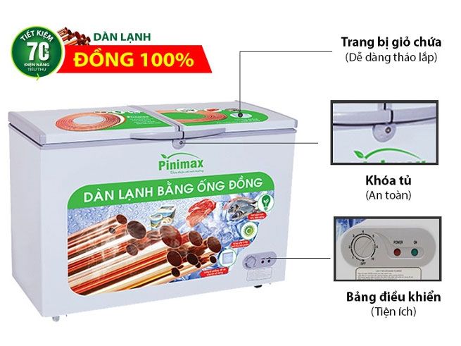 Tủ đông 1 ngăn 2 cánh Pinimax PNM-29AF (235 lít)