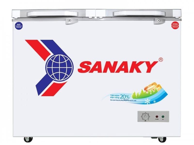 Tủ đông 1 ngăn mặt kính cường lực 320 lít Sanaky VH-4099A2KD