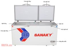 Tủ đông 2 ngăn 2 cánh Sanaky VH-5699W3 400 lít