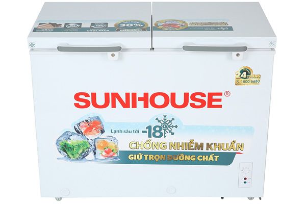 Tủ đông 2 ngăn 2 cánh Sunhouse SHR-F2272W2