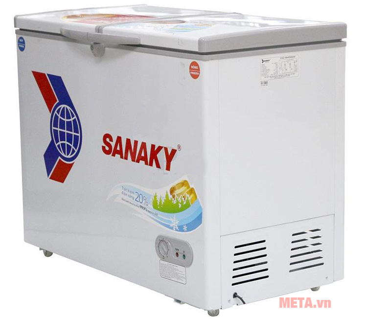 Tủ đông 2 ngăn Sanaky có thiết kế tiện dụng