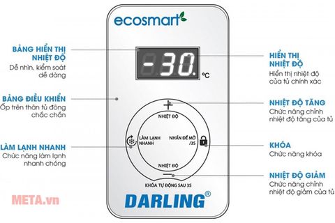 Tủ đông Darling Inverter 370 lít DMF-3699 WS-2