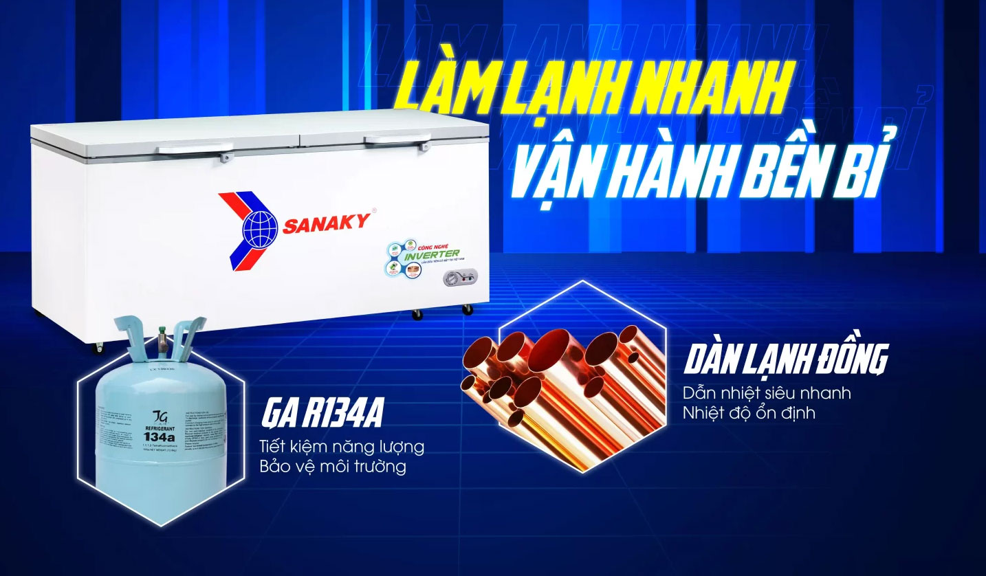 Tủ đông Sanaky  