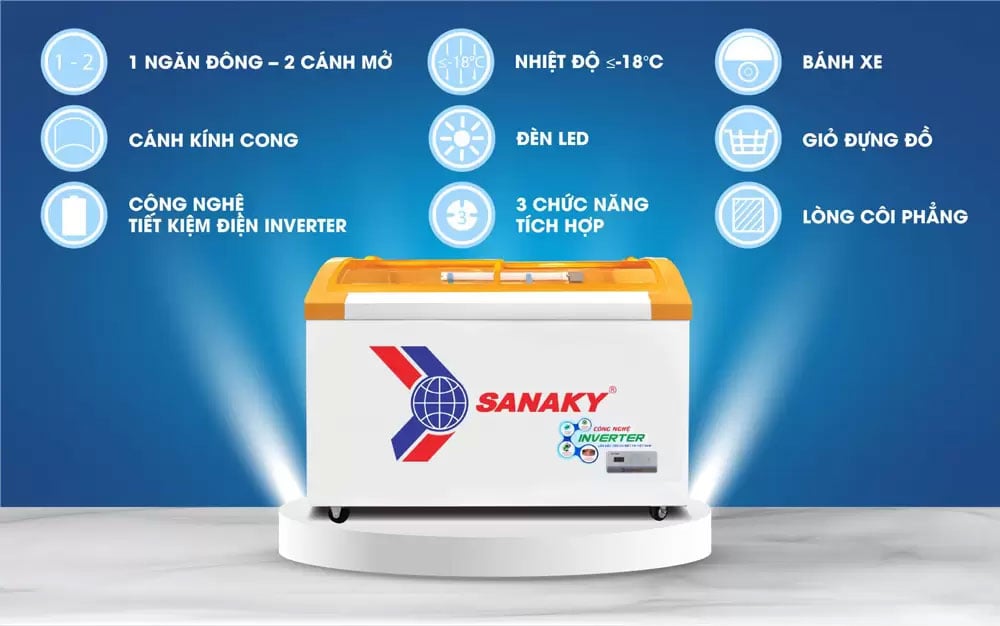 Tủ đông Sanaky Inverter VH-3899K3B