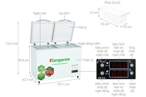 Tủ đông mềm Kangaroo KG328DM2 (212 lít)