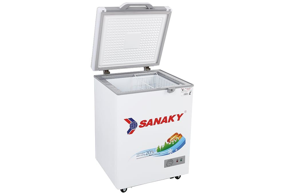 Tủ đông 1 ngăn Sanaky mặt kính cường lực 100 lít VH-1599HYK (kính xám)