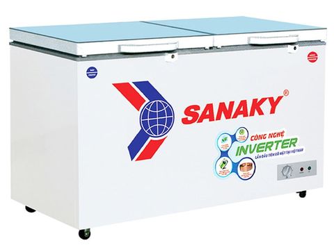 Tủ đông Sanaky 2 ngăn VH-3699W4KD (350L, nắp kính xanh)