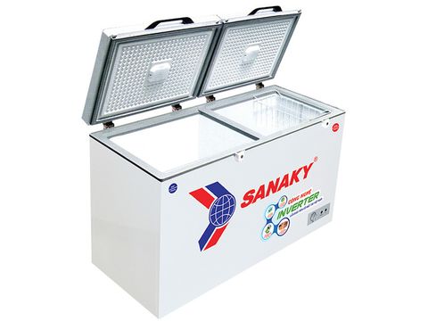 Tủ đông Sanaky 2 ngăn VH-3699W4KD (350L, nắp kính xanh)
