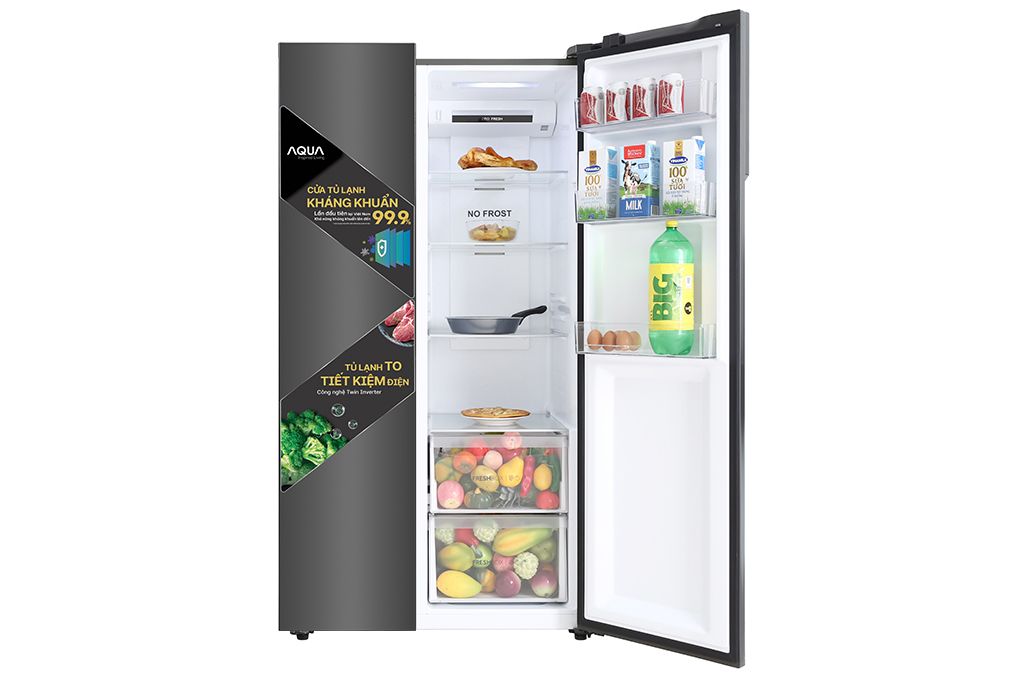 Tủ lạnh Aqua Inverter 541 lít AQR-S541XA BL (2 cánh)