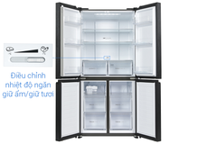 Tủ lạnh Aqua Inverter 469 lít Multi Door AQR-M536XA GB