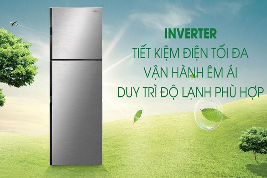 Tủ lạnh Hitachi Inverter 225 lít R-H230PGV7 BSL (2 cánh) - Chính hãng