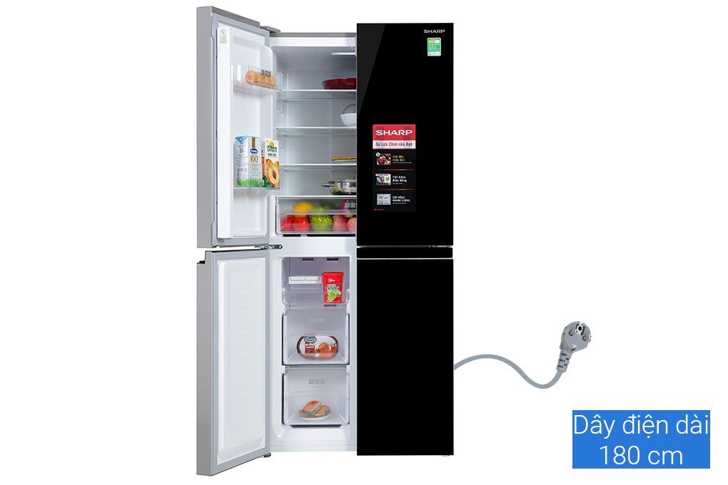 Tủ lạnh Sharp Inverter 362 lít SJ-FX420VG-BK (4 cánh)