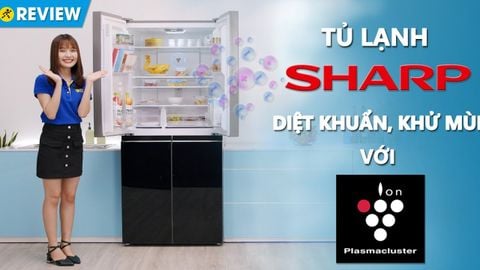 Tủ lạnh Sharp Inverter 401 lít SJ-FXP480VG-CH (4 cánh)