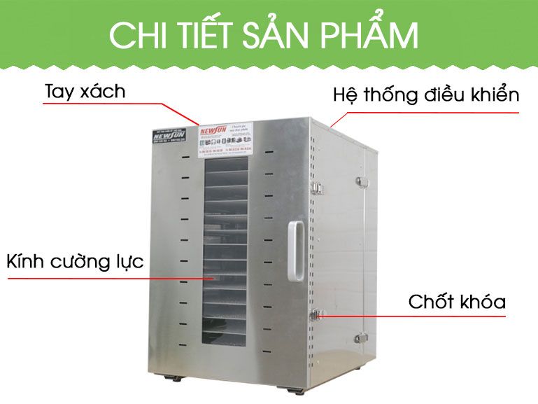 Máy sấy thực phẩm Newsun 16 khay DJB-16B