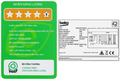 Tủ lạnh Beko Inverter 622 lít Side By Side GNO62251GBVN