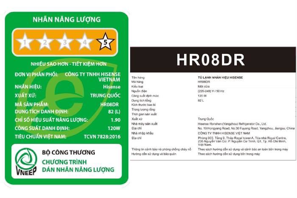 Tủ Lạnh Hisense 82 Lít HR08DR