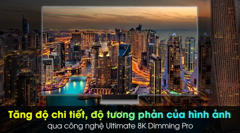 Tăng chi tiết hình ảnh và độ tương phản với Ultimate 8K Dimming Pro